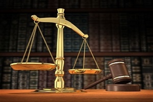 scales of justice and judge's gavel